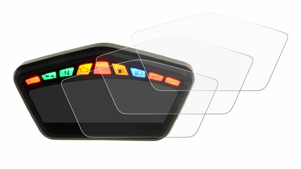 Abbildung des Geräts Ducati Hypermotard 821 2015 Tachoanzeige mit einer Vielzahl des Displayschutzes.