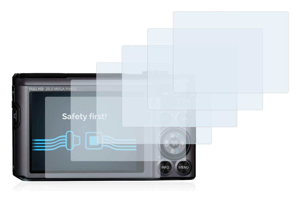 Image of the device Canon PowerShot SX720 HS with a wide variety of screen protectors.