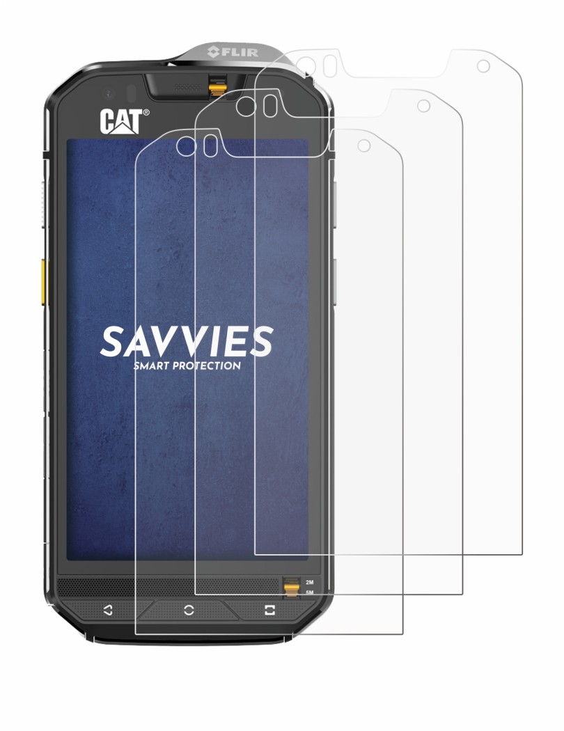 Abbildung des Geräts Caterpillar Cat S60 mit einer Vielzahl des Displayschutzes.