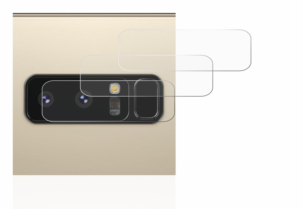 Image de l'appareil Samsung Galaxy Note 8 (Caméra UNIQUEMENT) avec une grande variété de protections d'écran.