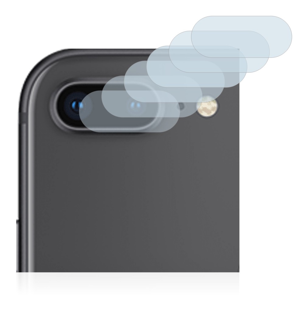 Image of the device Apple iPhone 8 Plus (ONLY Camera Lens) with a wide variety of screen protectors.