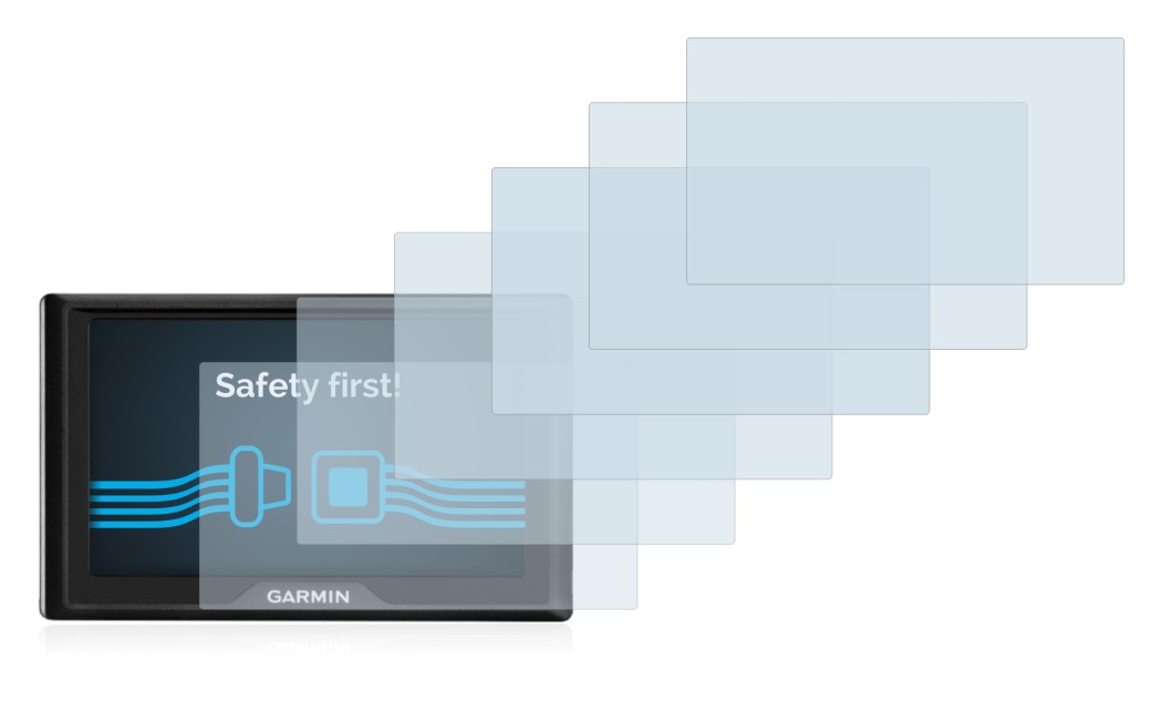 Image de l'appareil Garmin Drive 51 LMT-S avec une grande variété de protections d'écran.