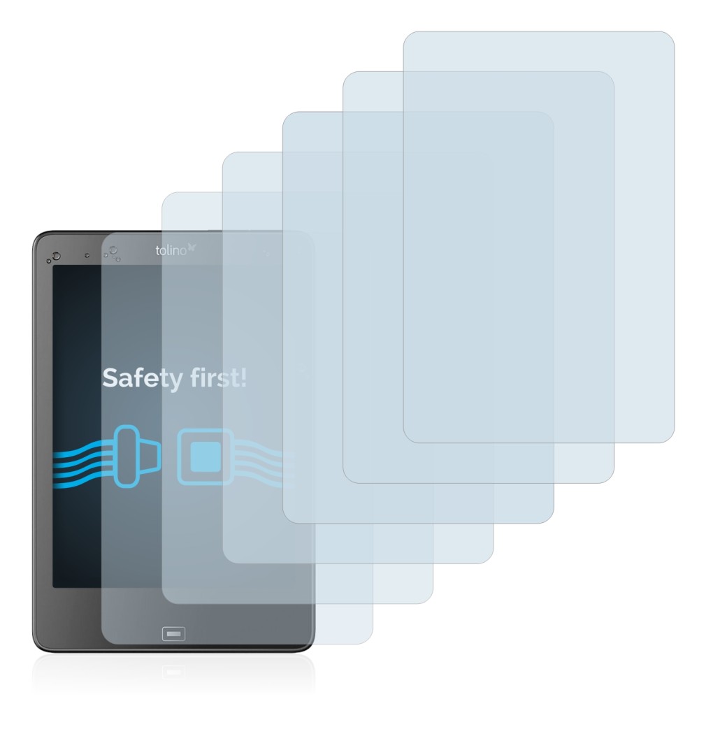 Image of the device Tolino Epos with a wide variety of screen protectors.