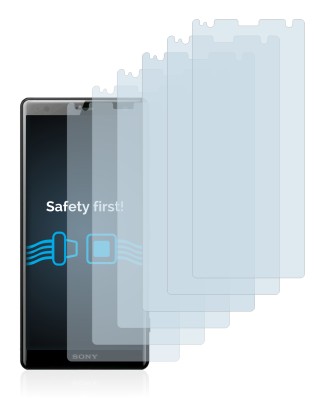 Abbildung des Geräts Sony Xperia XZ2 mit einer Vielzahl des Displayschutzes.