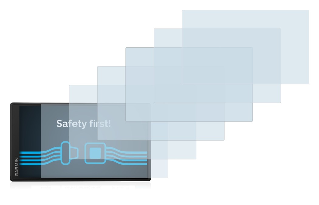 Image of the device Garmin DriveSmart 55 with a wide variety of screen protectors.