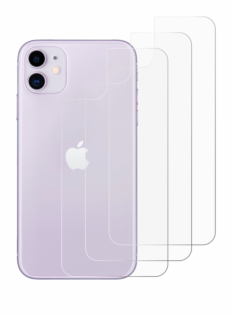 Image of the device Apple iPhone 11 (Back) with a wide variety of screen protectors.