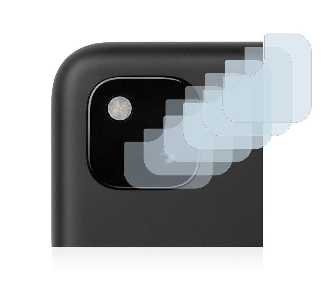 Imagen del dispositivo Google Pixel 4a (SÓLO Cámara) con una amplia variedad de protectores de pantalla.