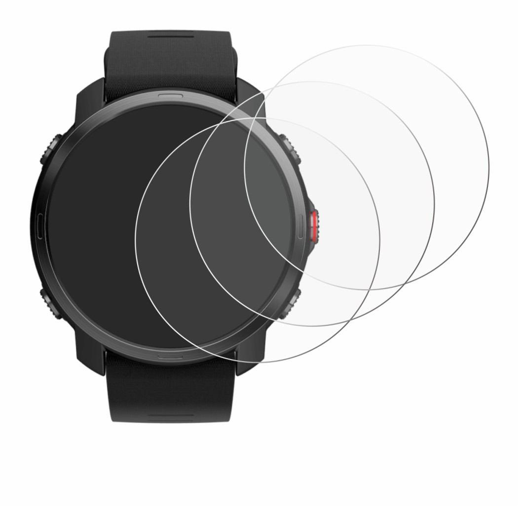 Immagine del dispositivo Polar Grit X con un'ampia varietà di protezioni per lo schermo.