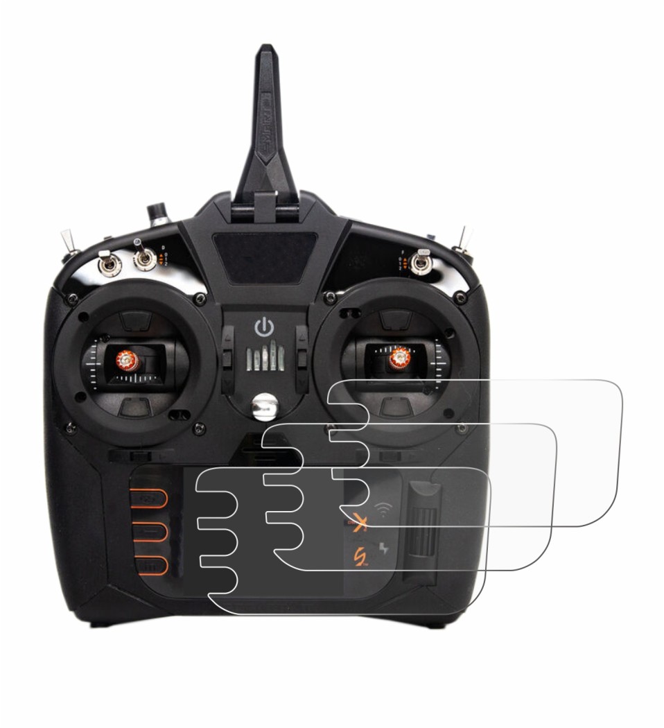 Image of the device Spektrum NX8 with a wide variety of screen protectors.