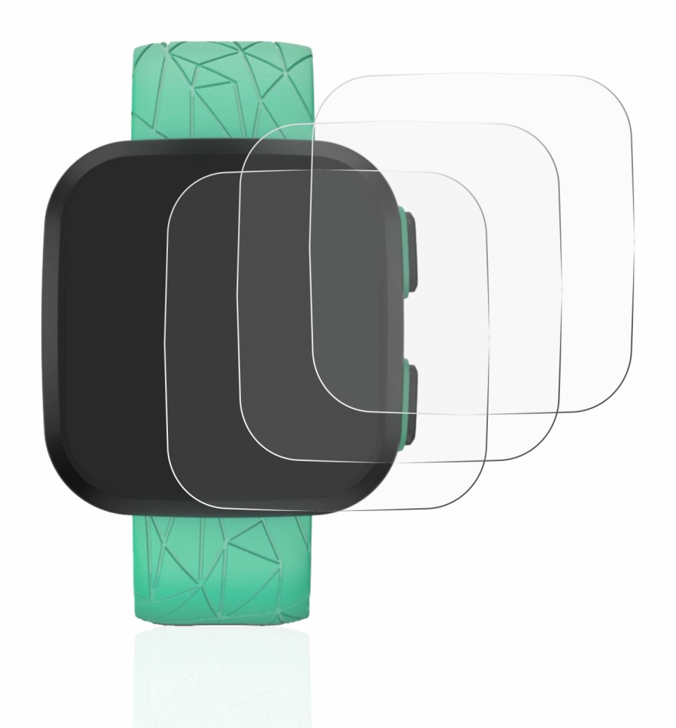 Immagine del dispositivo Garmin Bounce con un'ampia varietà di protezioni per lo schermo.