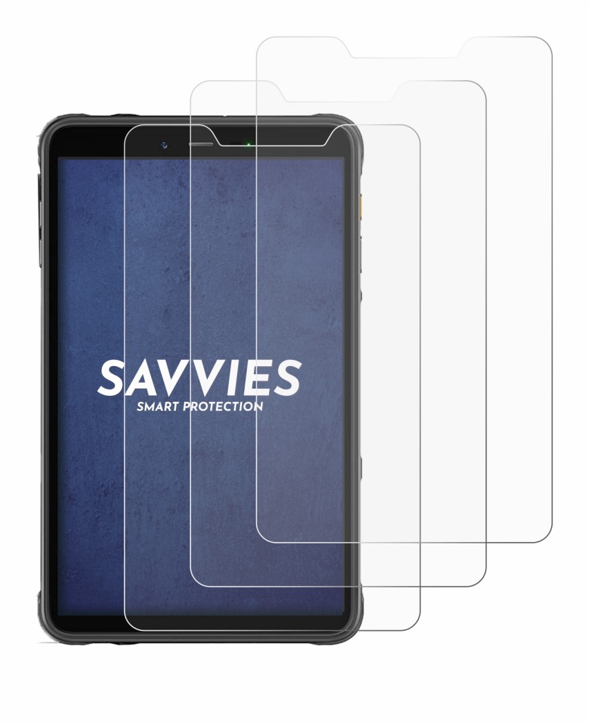 Image of the device Ulefone Armor Pad 8 with a wide variety of screen protectors.