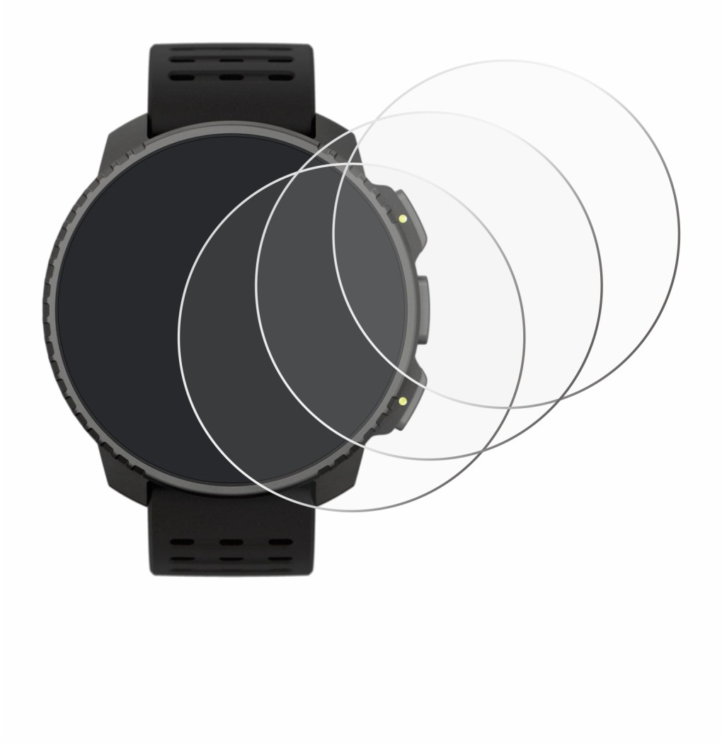 Image de l'appareil Suunto Vertical Solar avec une grande variété de protections d'écran.