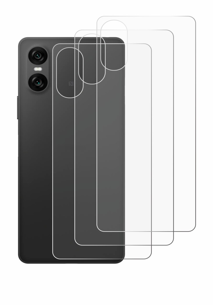 Imagen del dispositivo Sony Xperia 10 VI (Trasero) con una amplia variedad de protectores de pantalla.
