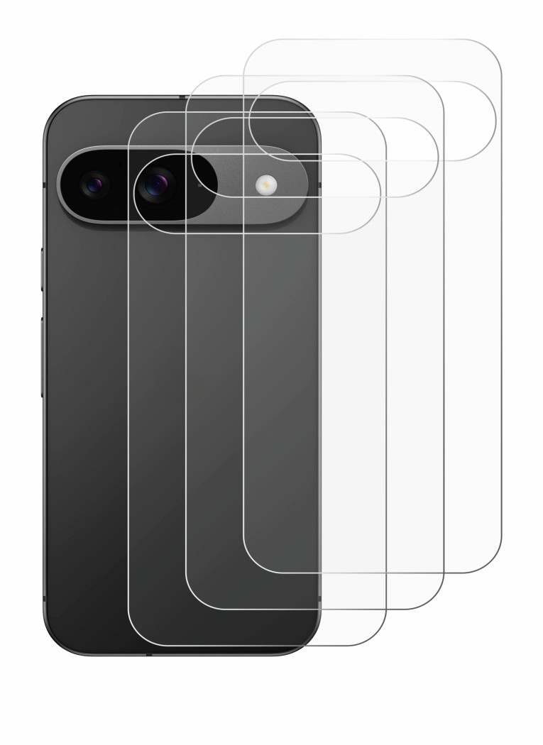 Image of the device Google Pixel 9 (Back) with a wide variety of screen protectors.