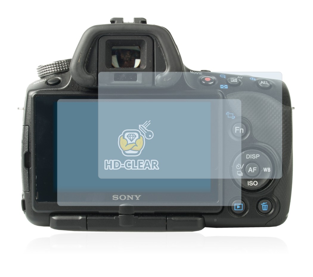Imagen del dispositivo Sony Alpha 55 (SLT-A55V) con una amplia variedad de protectores de pantalla.