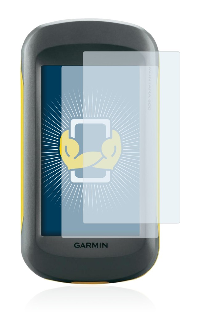 Image of the device Garmin Montana 600 with a wide variety of screen protectors.