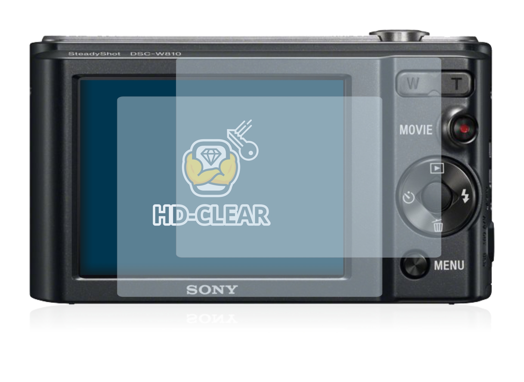 2x Display Schutz Folie für Sony Cyber-Shot DSC-W810 Matt Entspiegelt 