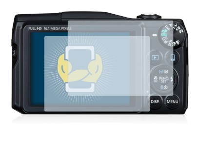 Image of the device Canon PowerShot SX700 HS with a wide variety of screen protectors.