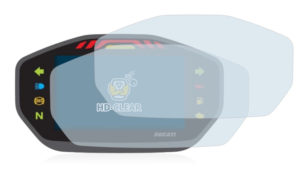 Image of the device Ducati Monster 1200S Colour-TFT-Display with a wide variety of screen protectors.