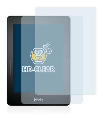 Abbildung des Geräts Amazon Kindle Voyage mit einer Vielzahl des Displayschutzes.