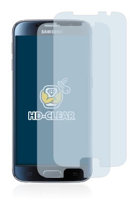 Imagen del dispositivo Samsung Galaxy S6 con una amplia variedad de protectores de pantalla.