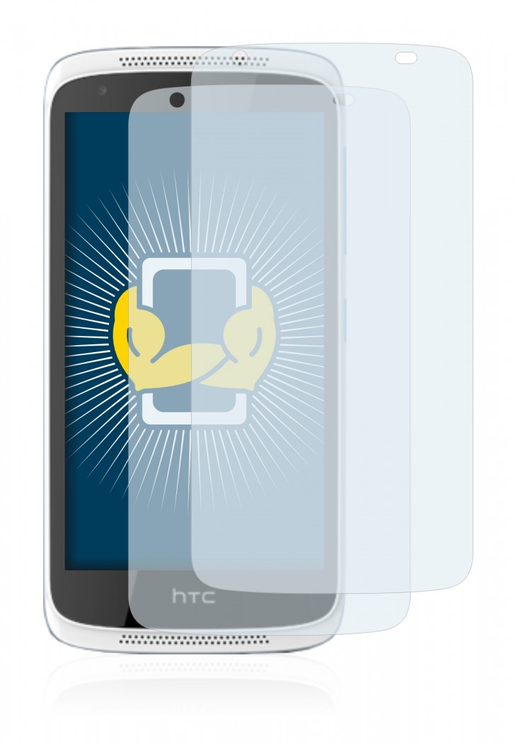 2x brotect hd clear screen protector for htc desire 526g plus