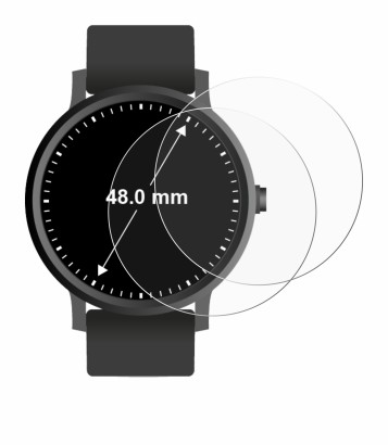 Imagen del dispositivo Relojes (Circular, ø: 48 mm) con una amplia variedad de protectores de pantalla.