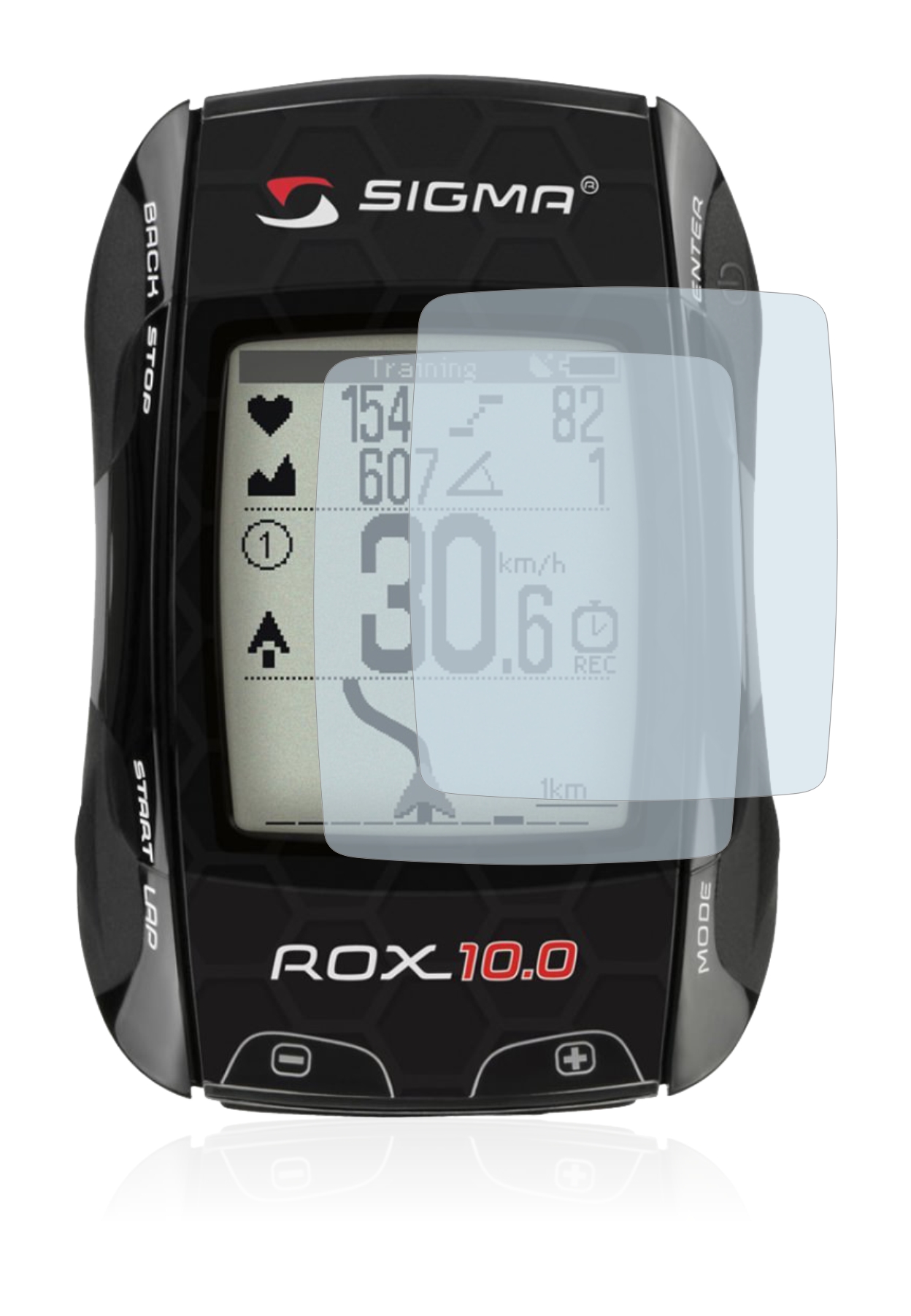 Hard-Coated 2X BROTECT HD-Clear Screen Protector for Sigma ROX 6.0 Crystal-Clear Dirt-Repellent