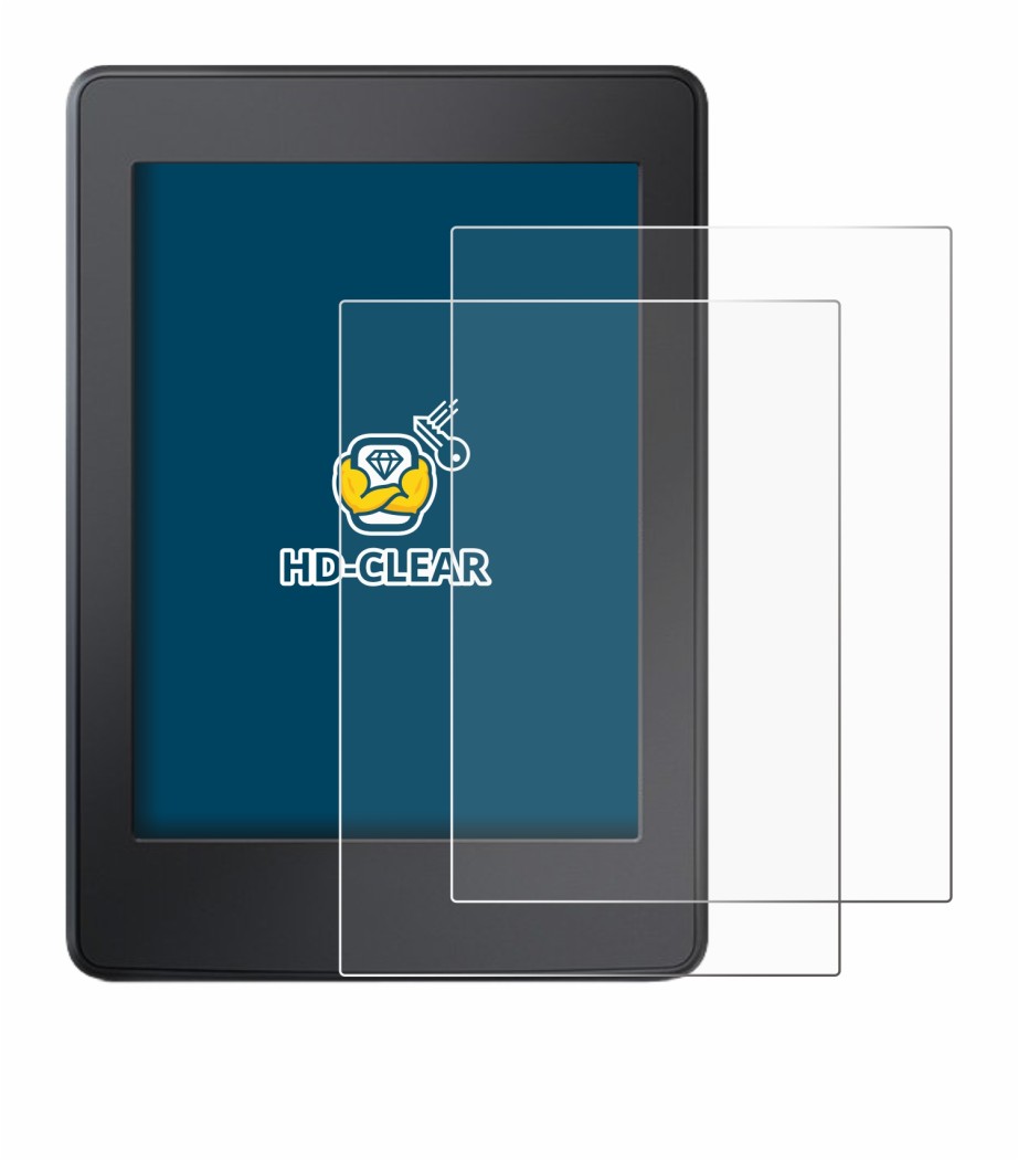 Image of the device Amazon Kindle Paperwhite 2015 (7th Gen.) with a wide variety of screen protectors.