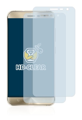 Immagine del dispositivo ASUS ZenFone 3 ZE552KL con un'ampia varietà di protezioni per lo schermo.