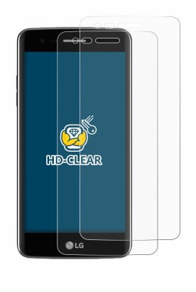 Image de l'appareil LG K8 2017 avec une grande variété de protections d'écran.