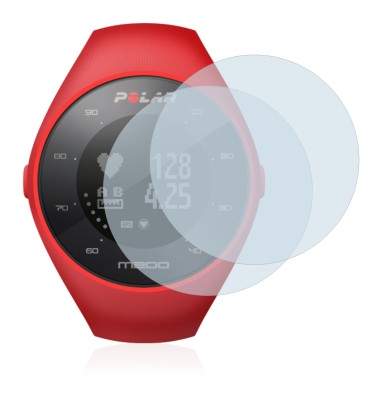 Imagen del dispositivo Polar M200 con una amplia variedad de protectores de pantalla.