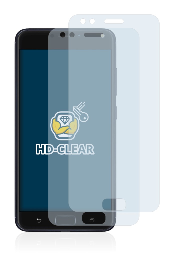 Abbildung des Geräts ASUS ZenFone 4 ZE554KL mit einer Vielzahl des Displayschutzes.