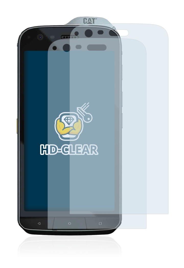 Immagine del dispositivo Caterpillar Cat S61 con un'ampia varietà di protezioni per lo schermo.