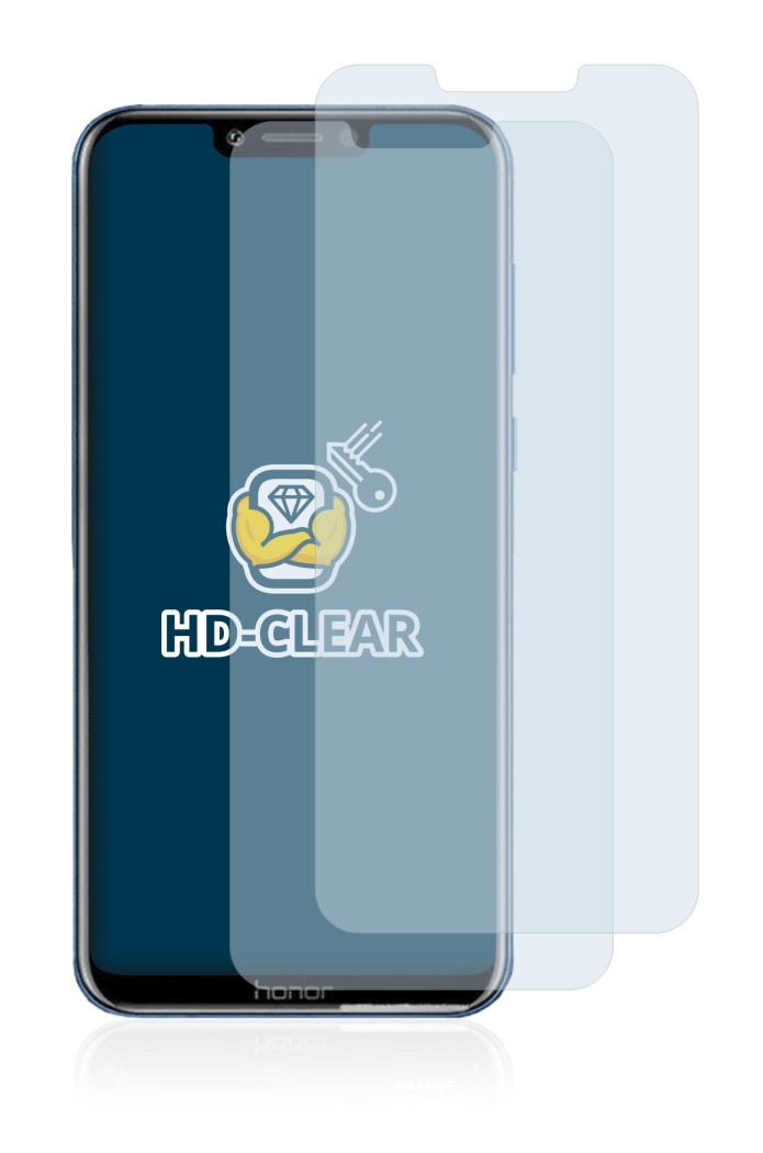 Image de l'appareil Honor Play avec une grande variété de protections d'écran.