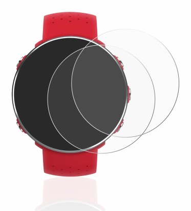 Abbildung des Geräts Polar Vantage M mit einer Vielzahl des Displayschutzes.