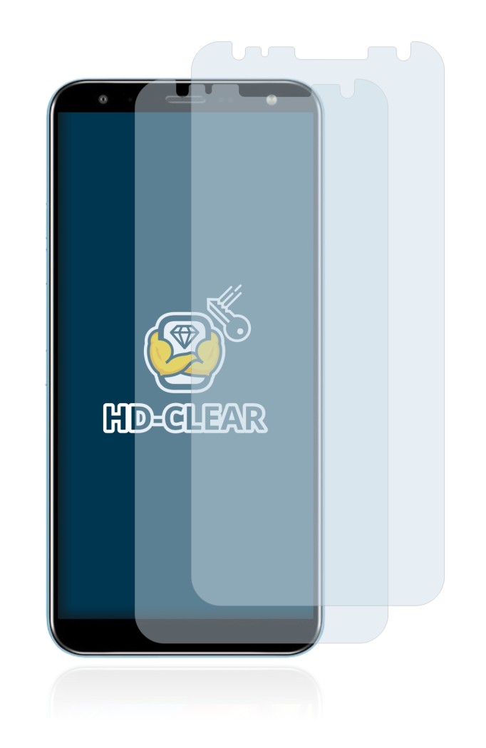 Image of the device LG K40 with a wide variety of screen protectors.