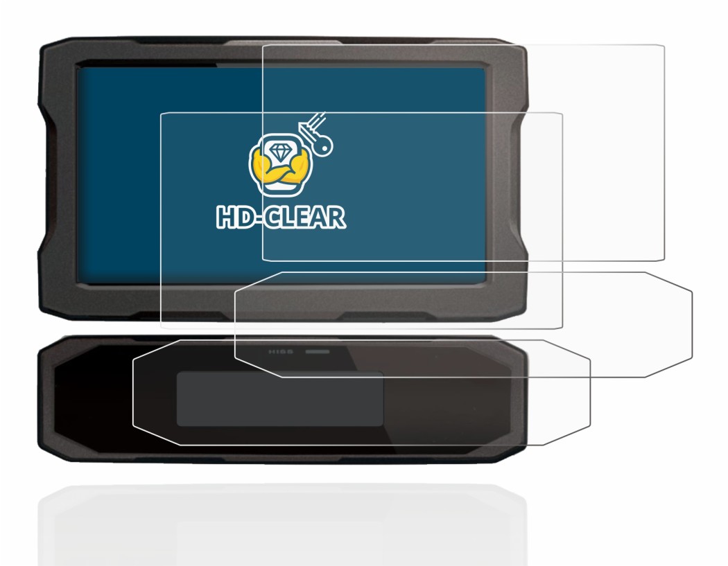 Abbildung des Geräts Honda CRF1100L 2020 Tachoanzeige mit einer Vielzahl des Displayschutzes.