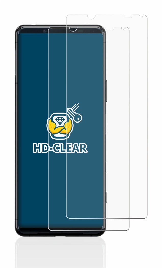 Image of the device Sony Xperia 5 II with a wide variety of screen protectors.