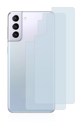 Image de l'appareil Samsung Galaxy S21 5G (Arrière) avec une grande variété de protections d'écran.