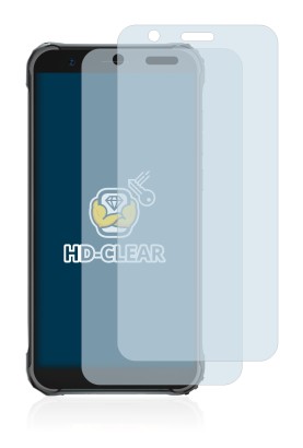 Immagine del dispositivo Blackview BV4900 con un'ampia varietà di protezioni per lo schermo.