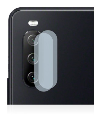 Abbildung des Geräts Sony Xperia 10 III (NUR Kameraschutz) mit einer Vielzahl des Displayschutzes.