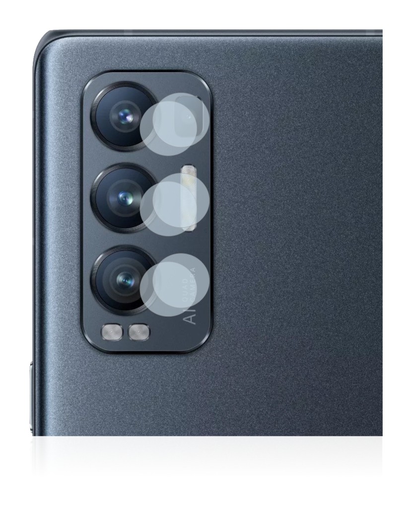 Immagine del dispositivo Oppo Find X3 Neo (SOLO Fotocamera) con un'ampia varietà di protezioni per lo schermo.