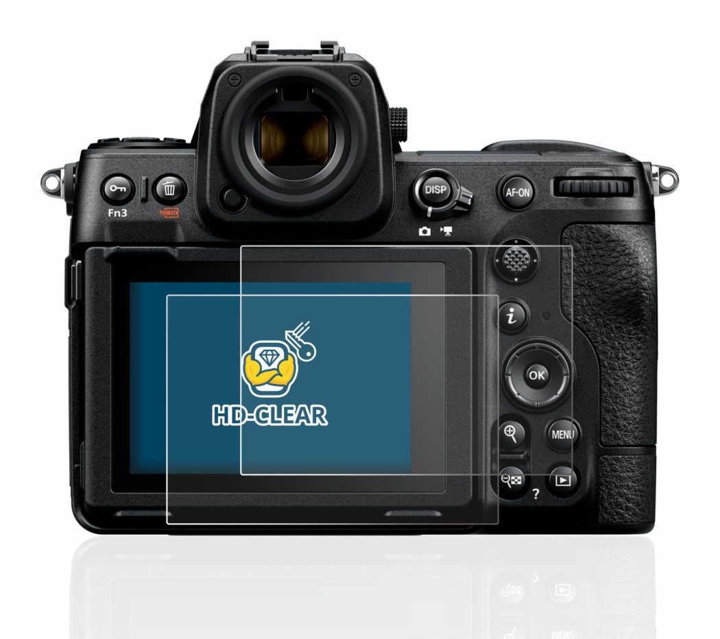 Image de l'appareil Nikon Z 8 avec une grande variété de protections d'écran.