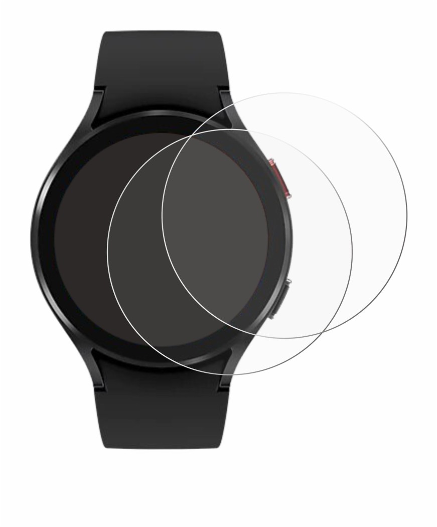 Image of the device Samsung Galaxy Watch 4 (44mm) with a wide variety of screen protectors.
