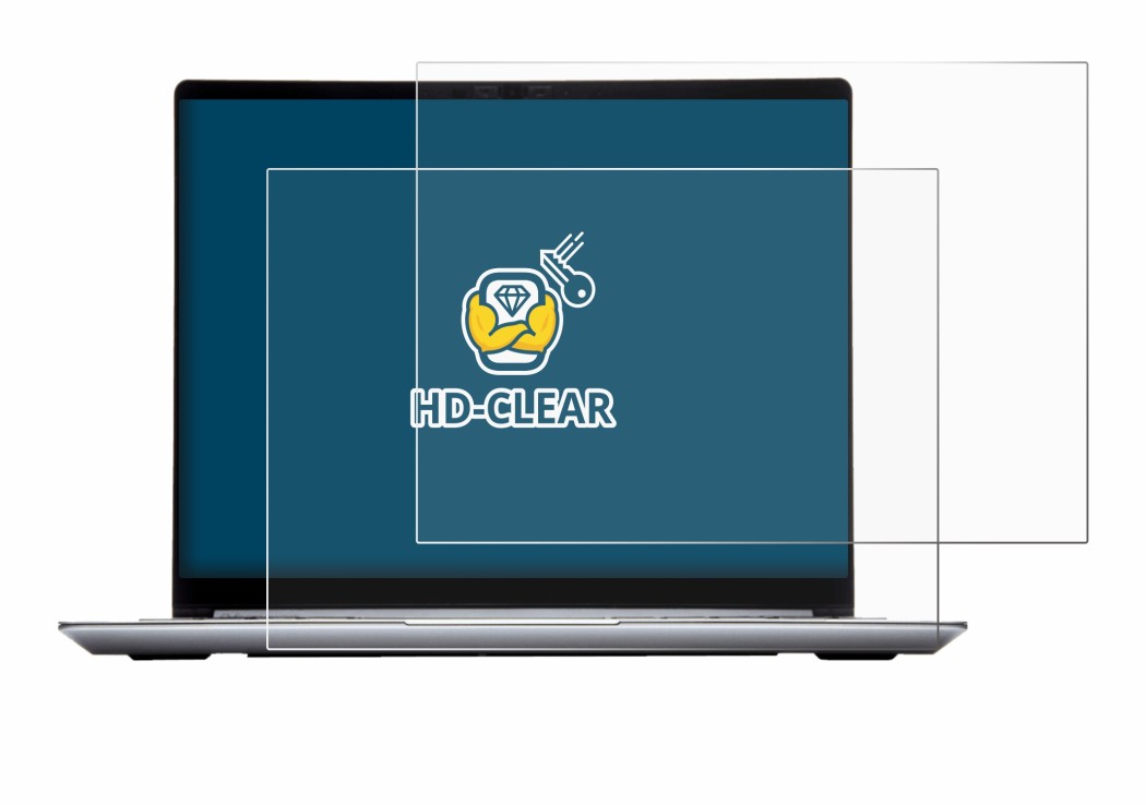 Image de l'appareil Framework Laptop 13 avec une grande variété de protections d'écran.