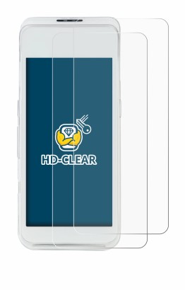 Image of the device Pax A920 Pro with a wide variety of screen protectors.