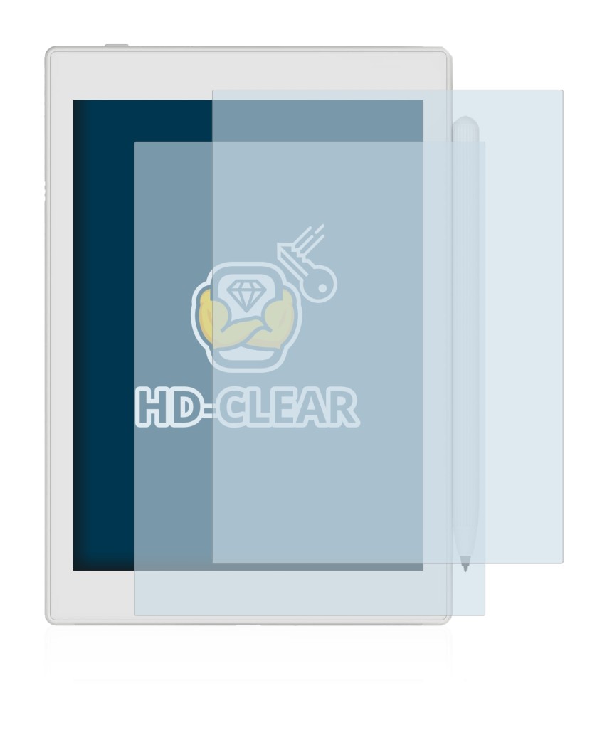 Image de l'appareil Boox Nova Air 2 avec une grande variété de protections d'écran.