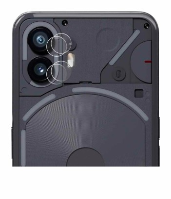 Image of the device Nothing Phone (2) (ONLY Camera Lens) with a wide variety of screen protectors.