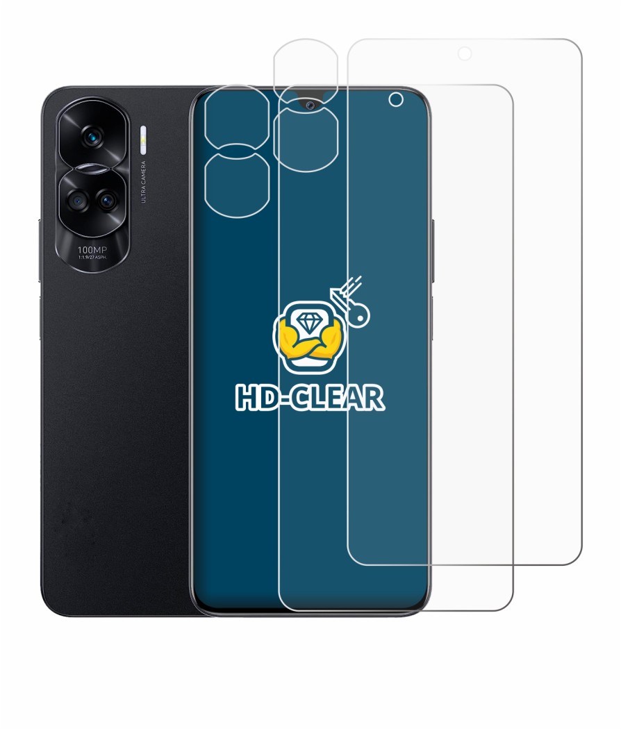 Imagen del dispositivo Honor 90 Lite (Frontal+Cámara) con una amplia variedad de protectores de pantalla.